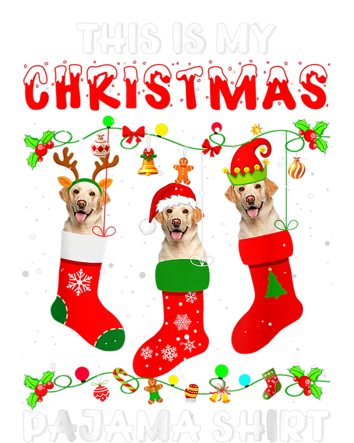 This Is My Christmas Pajama Labrador Sock Dog Lover Lab Xmas Softstyle Adult Sport Polo