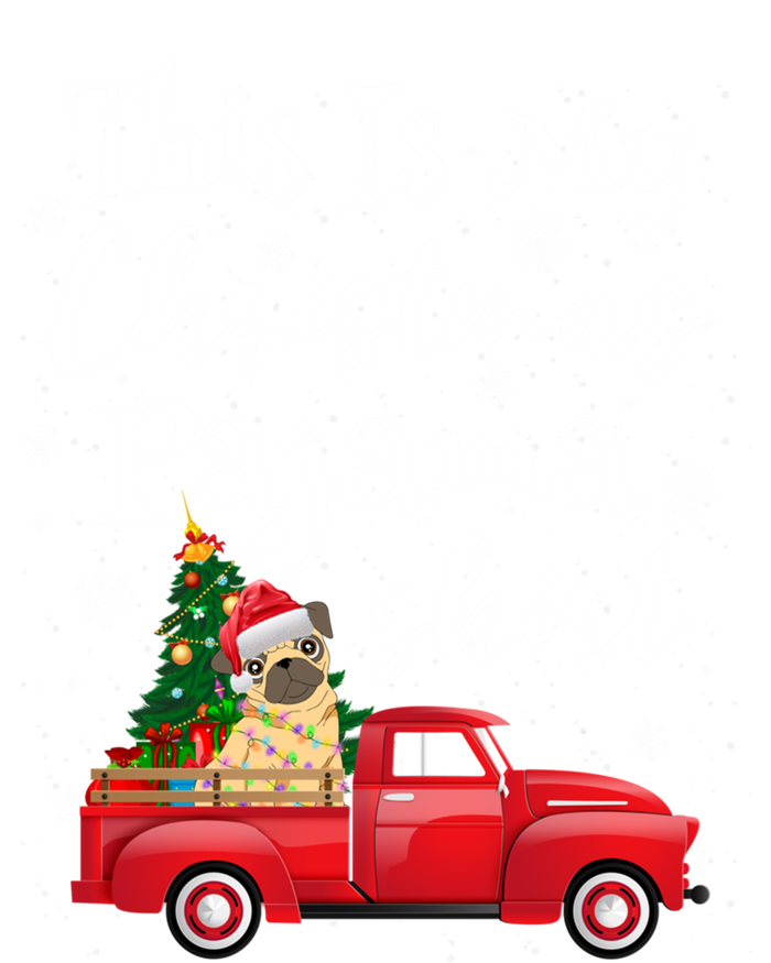 This Is My Christmas Pajama Pug Santa Funny Xmas Tree Long Sleeve Premium T-Shirt