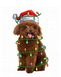 Toy Poodle Dog Lover Santa Hat Ugly Toy Poodle Christmas Long Sleeve T-Shirt