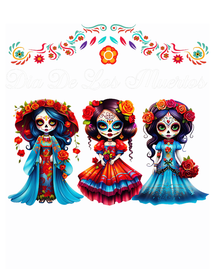 Dia De Los Muertos Three Catrinas Day Of The Dead T-Shirt