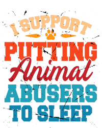 I Support Putting Animal Abusers To Sleep Tie-Dye T-Shirt