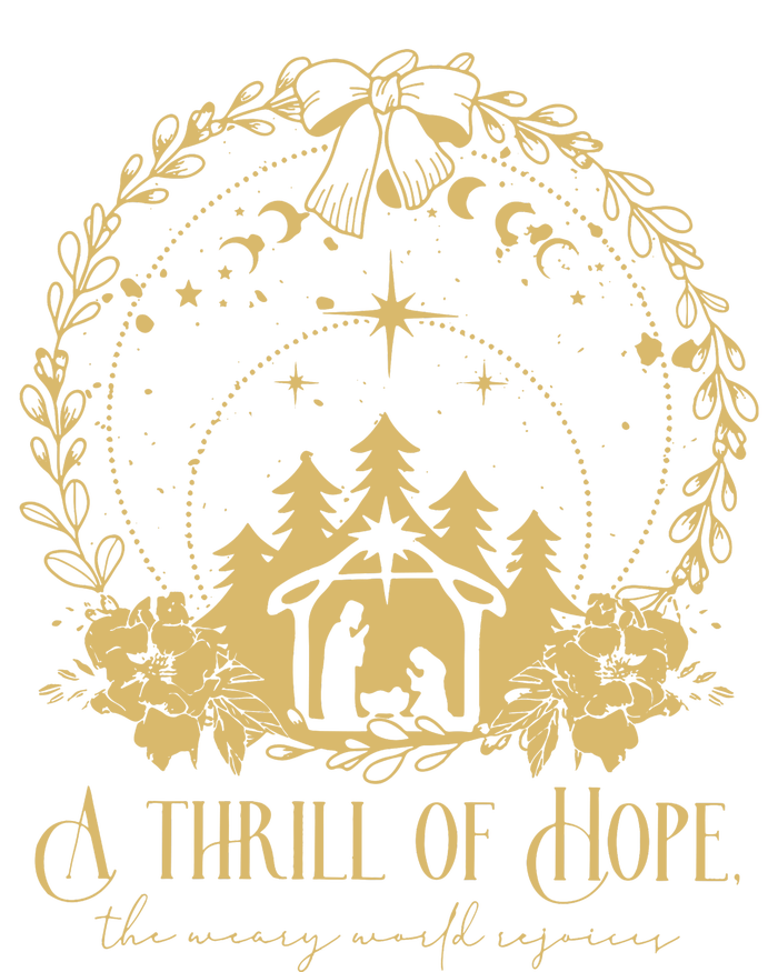 A Thrill Of Hope The Weary World Rejoices Christian Tank Top