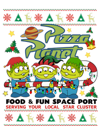 Pizza Planet Food & Fun Space Port Funny Christmas Ulgy T-Shirt