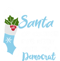 Dear Santa IVe Been Nice IM A Democrat Funny Christmas Funny Gift Women's Flannel Pajama Set