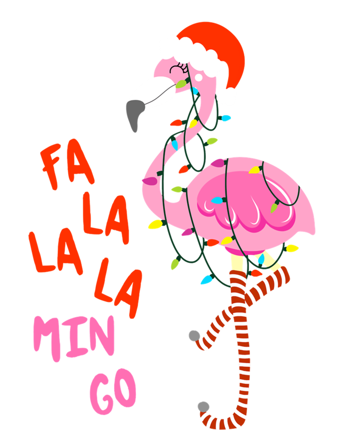 Fa La La Mingo Flamingo Christmas Tree Lights Tropical Xmas Cool Gift 16 in Basic Backpack