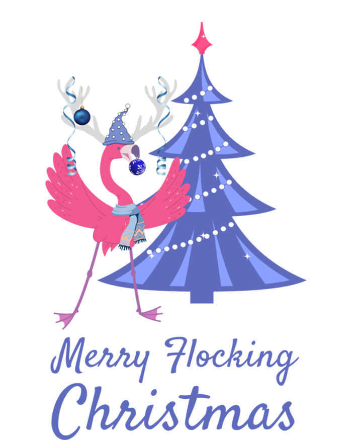 Funny Flamingo Merry Flocking Christmas Tree Decorating Great Gift Mousepad