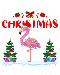 Funny Santa Hat All I Want For Christmas Is A Flamingo Gift Tank Top