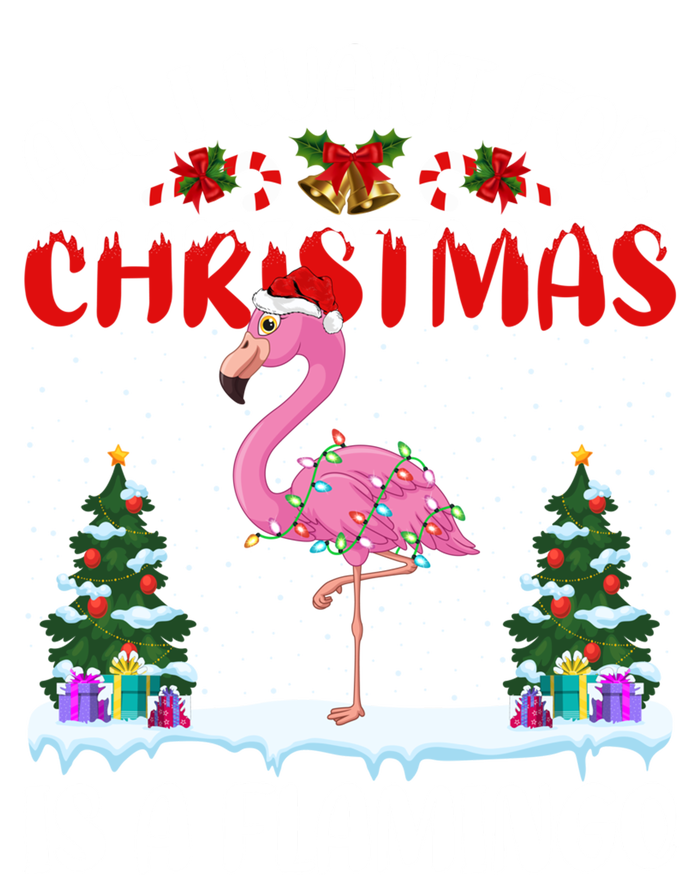 Funny Santa Hat All I Want For Christmas Is A Flamingo Gift Tank Top