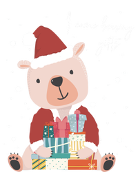 I Come Bearing Funny Gift Funny Christmas Santa Claus Polar Bear Funny Gift T-Shirt