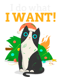 I Do What I Want Cat Christmas Funny Graphic Great Gift Button