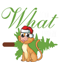 I Do What I Want Cat Wearing Santa Hat Sarcastic Christmas Great Gift Poster