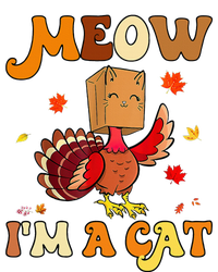 Meow I'm A Cat Retro Turkey happy Thanksgiving T-Shirt