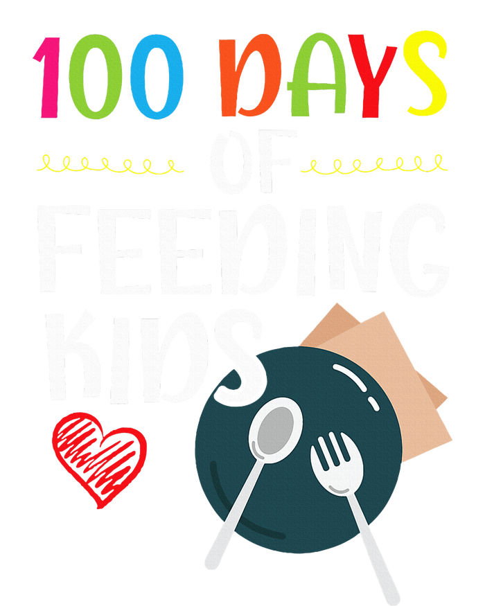 100 Days Of Feeding Lunch Lady School T-Shirt