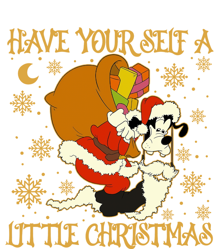 Have Yourself A Little Christmas Funny Dog Santa Claus T-Shirt