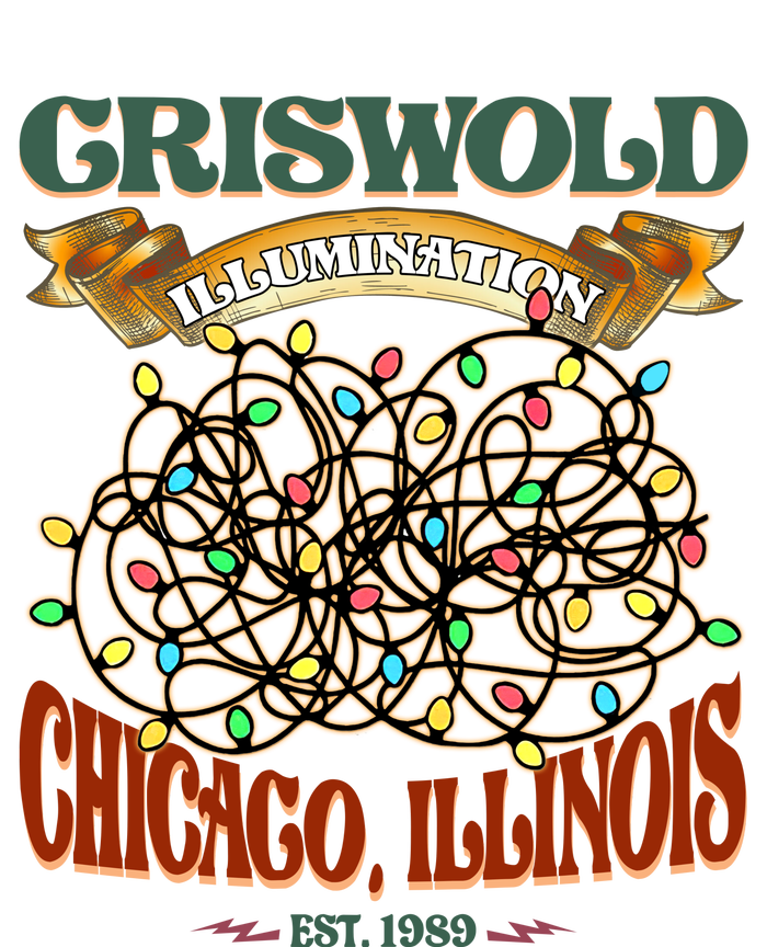 Griswold Illumination Chicago Illinois Est 1989 Christmas Kids T-Shirt