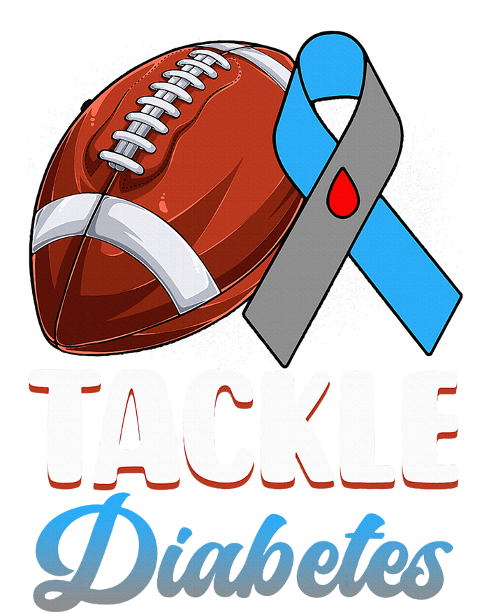 Tackle Diabetes Awareness Football Blue Ribbon Type 1 Type 2 Tie Dye Hoodie