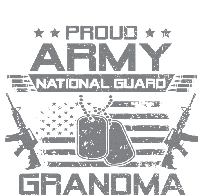 Proud Army National Guard Grandma With American Flag Women's Perfect Tri Rocker Tank