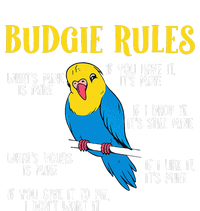 funny Parakeet Budgie Rules Bird Budgerigar 7-Panel Snapback Hat