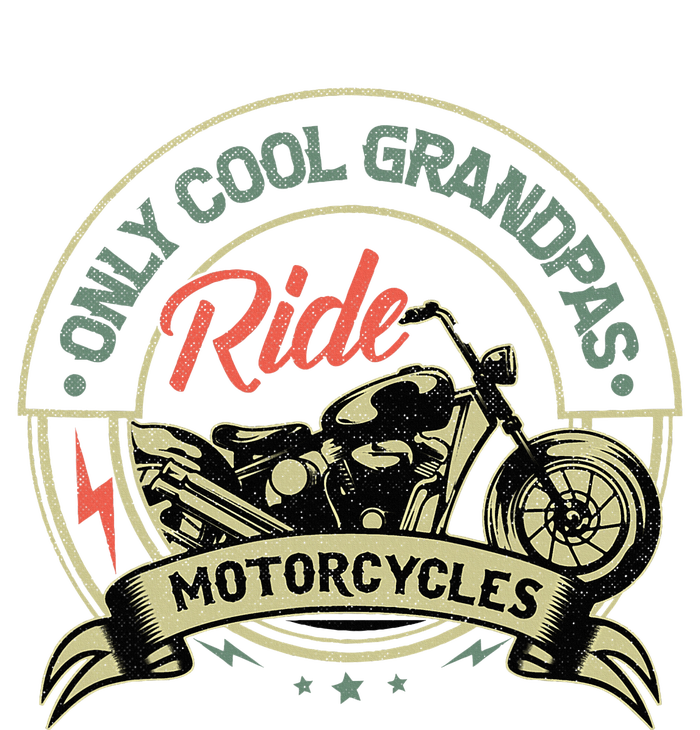 Vintage Only Cool Grandpas Ride Motorcycles  T-Shirt