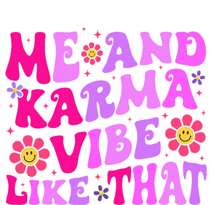 Me and Karma Vibe Like That Groovy  Metallic Star Ornament