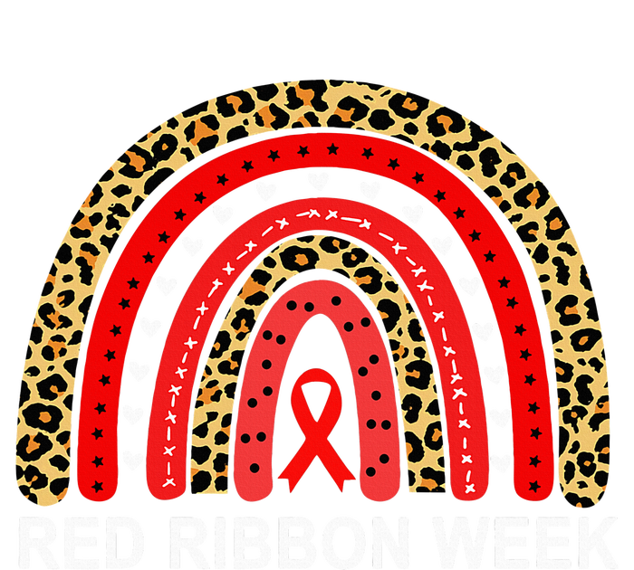  We Wear Red Ribbon Week Rainbow Drug Free  Sustainable Bucket Hat