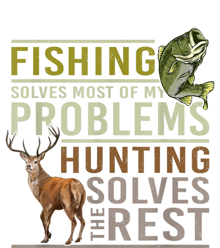 Fishing Solves Most Of My Problems Hunting Bumper Sticker