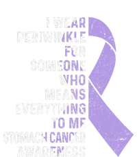 I Wear Periwinkle Ribbon Stomach Cancer Awareness  Tie-Dye Long Sleeve Shirt