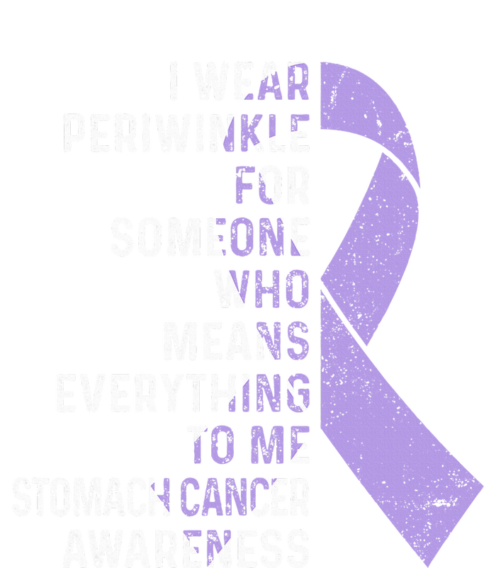 I Wear Periwinkle Ribbon Stomach Cancer Awareness  Tie-Dye Long Sleeve Shirt