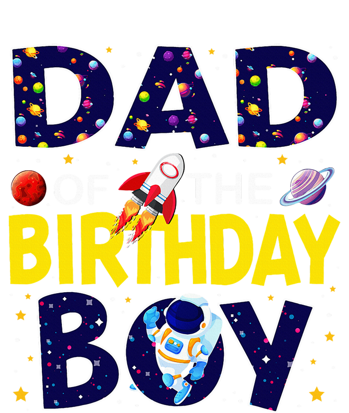 Dad Of The Birthday Boy Outer Space Bday Valucap Bio-Washed Visor