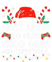 Most Likely To Play Video Game On Christmas Santa Gaming USA-Made Snowflake Beanie