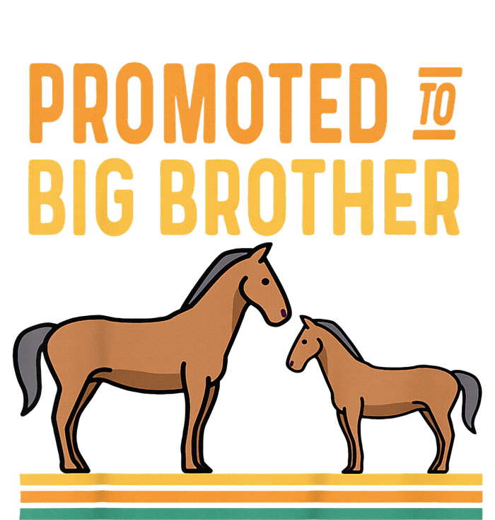 Promoted to Big Brother Baby Announcement Horse  Dry Zone Grid Polo