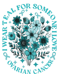 Cervical Cancer Awareness Wildflower I Wear Teal For Cervical Cancer Women's T-Shirt