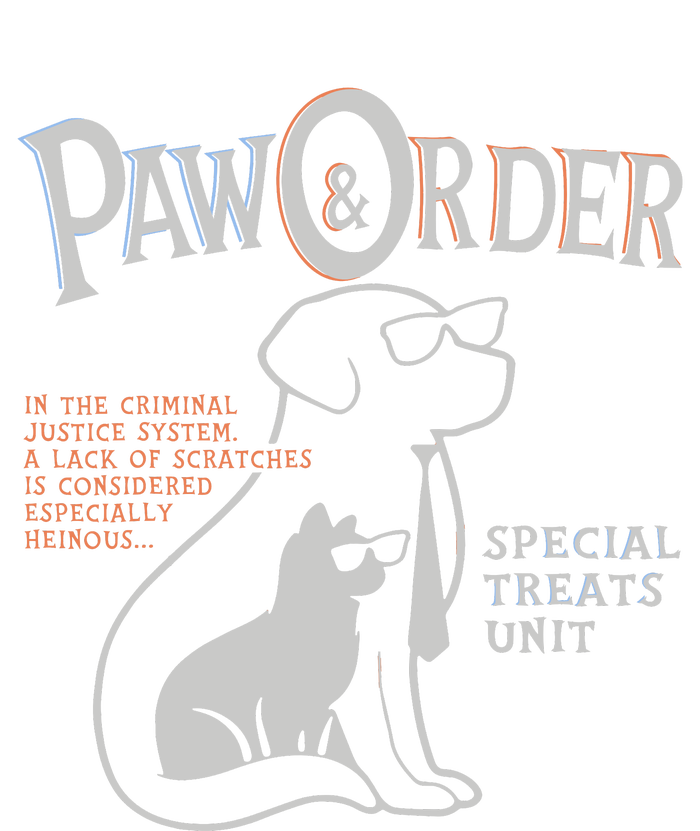 Paw And Order Special Feline Unit Pets Training Dog Cat T-Shirt