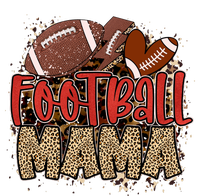 Cute Leopard Print Football Mama Performance Fleece Hoodie