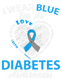 Type 1 2 In November We Wear Blue Diabetes Awareness Full-Length Apron With Pockets