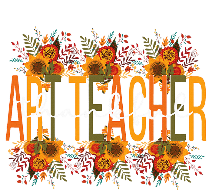 Thankful Art Teacher Thanksgiving Art Teaching Women's T-Shirt