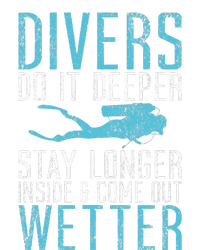 Divers do it deeper stay longer inside Kids Hoodie