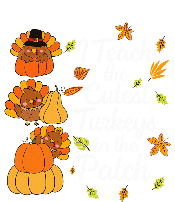 Thanksgiving I Teach The Cutest Turkeys In The Patch Mesh Reversible Basketball Jersey Tank