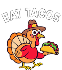 Funny Thanksgiving Turkey Eat Tacos Mexican Thanksgiving Fun Women's Racerback Tank