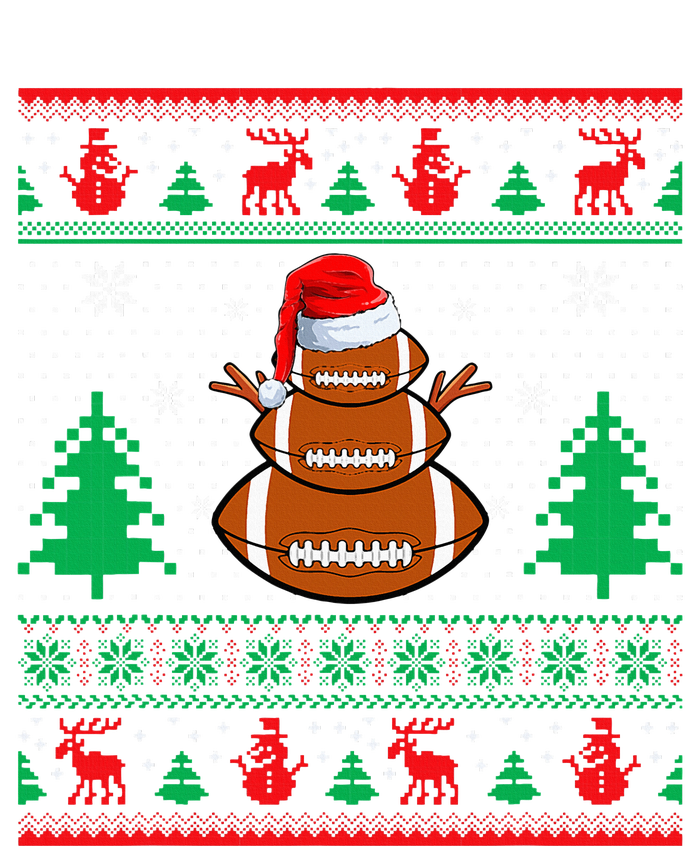 Football Santa Hat Ugly Christmas Sweaters Women's Fleece Hoodie