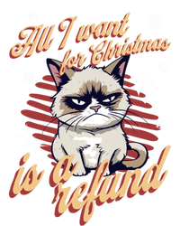 Angry Cat Christmas Meme: All I Want Ugly Christmas Cat Gift Sustainable Beanie