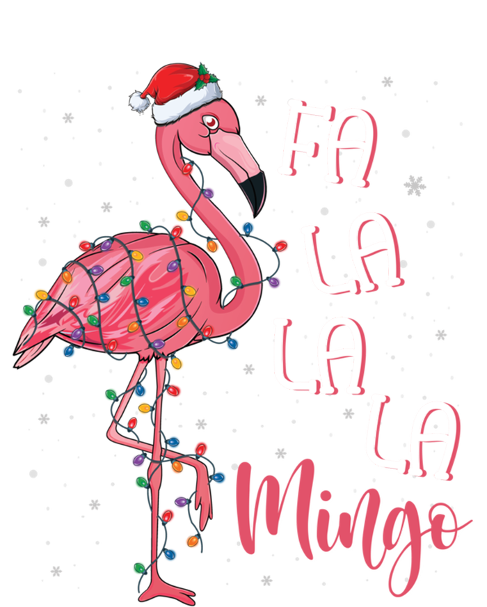 Fa La La Mingo Flamingo Christmas Tree Tropical Xmas Gift Tie-Dye T-Shirt