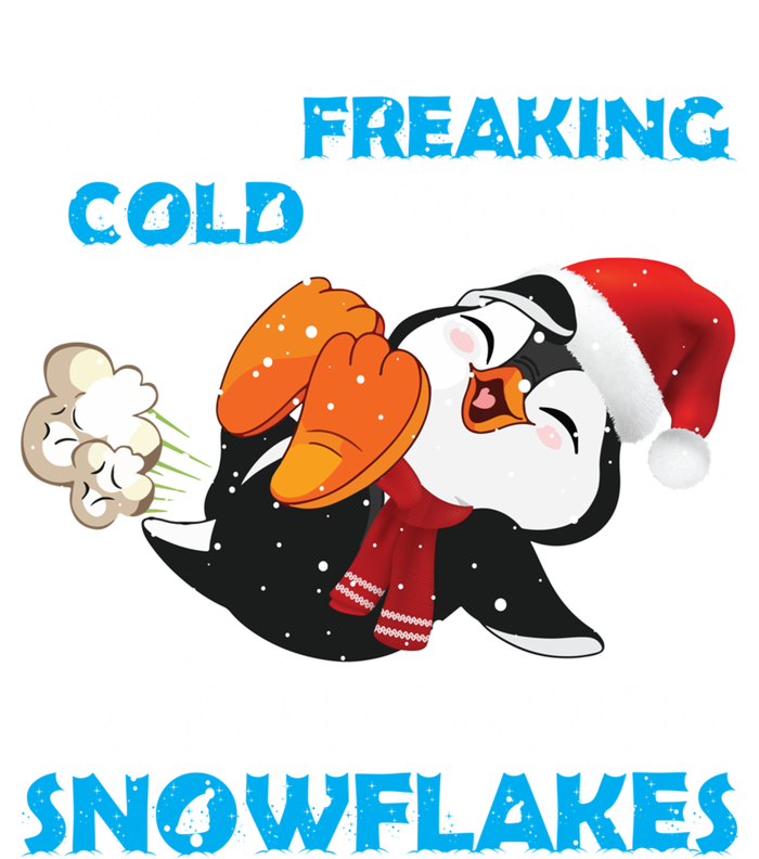 I Just Farted Snowflakes Funny Penguin Lover Christmas Cool Gift T-Shirt