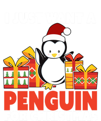 I Just Want A Penguin For Christmas Cute Penguin Christmas Gift Tall Long Sleeve T-Shirt