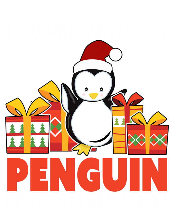 I Just Want A Penguin For Christmas Cute Penguin Christmas Gift Tall Long Sleeve T-Shirt