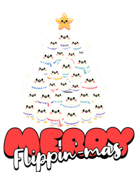 Merry FlippinMas Funny Penguins Christmas Tree Great Gift V-Neck T-Shirt