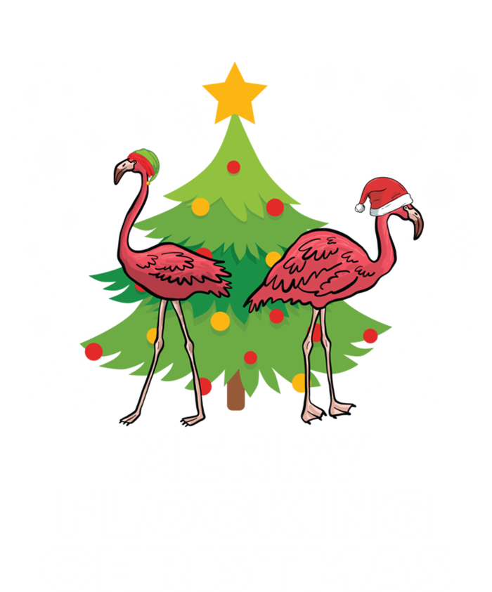 Merry Flocking Christmas Funny Xmas Flamingo Wading Bird Gift Kids Sweatshirt