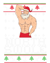 North Swole Great Gift Ugly Christmas Sweater Fit Sexy Santa Ladies Long Sleeve Shirt