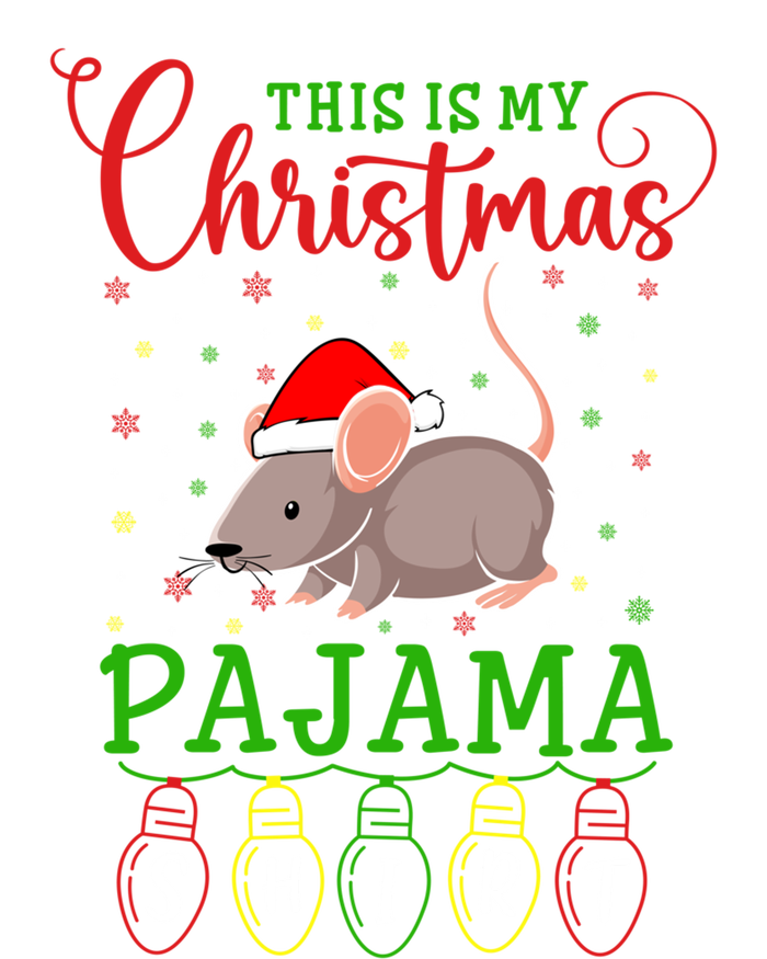 Rat Santa Hat Xmas Light This Is My Christmas Pajama Gift Tank Top