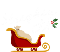 Sleighin It Funny Christmas Pun Sleighing Santa Sleigh Xmas Gift Softstyle Adult Sport Polo